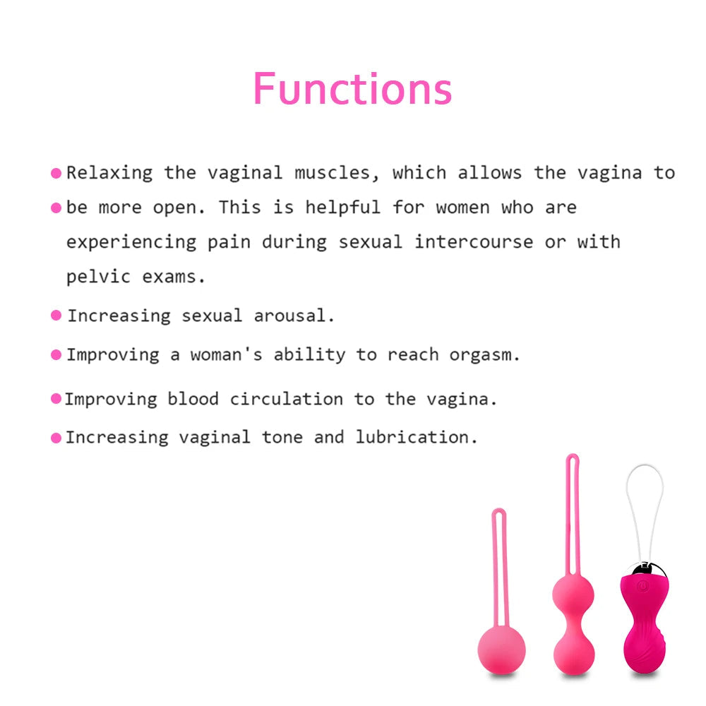Remote Control Kegal Ball - Vibrating Panty Egg Pelvic Muscle Female Sex Toys