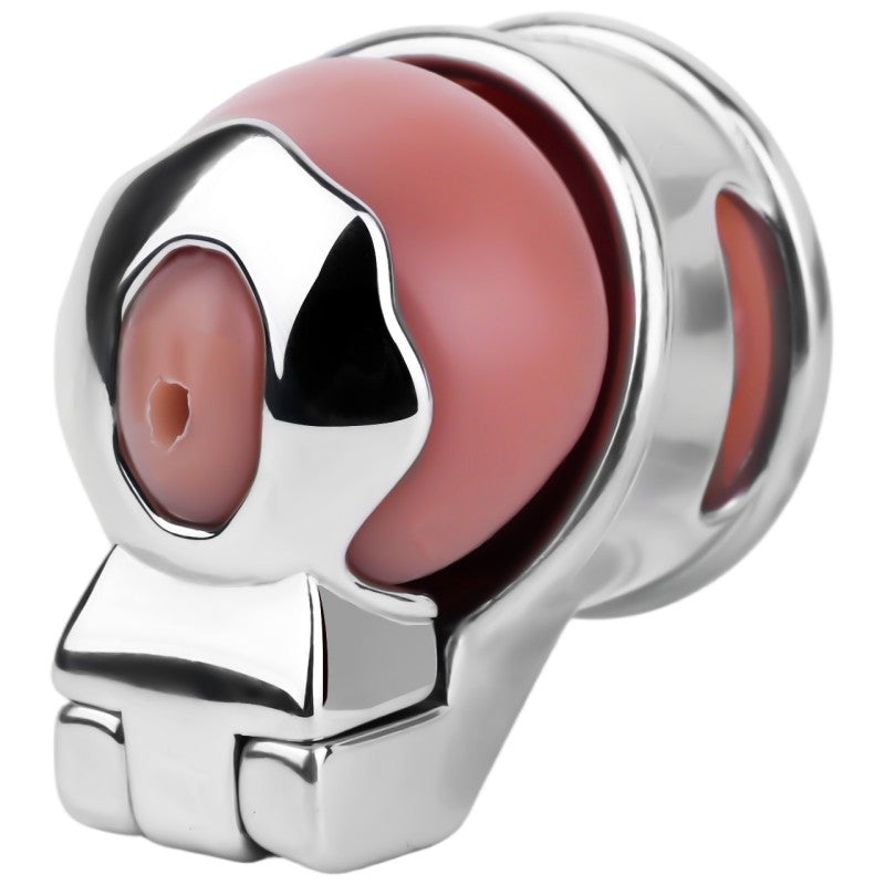 No Ball Ring Chastity Cage 2.0 Stainless Steel Glans Locking Male Chastity Device for Long-Term Comfortable Wear