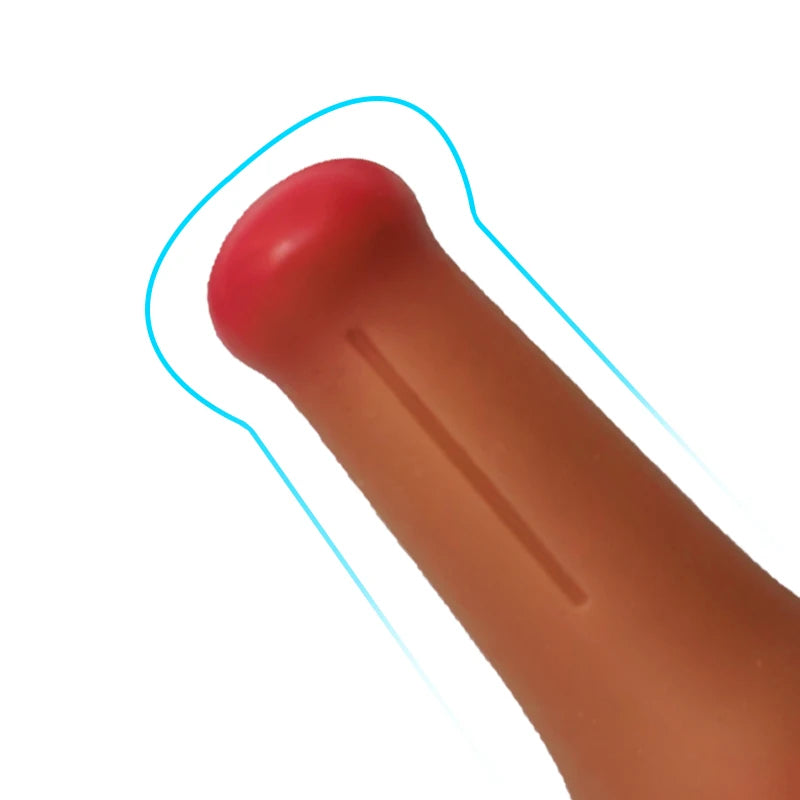 Silicone Anal Dildo Butt Plug - Fantasy Bowling Realistic Dildos Strapon Sex Toy