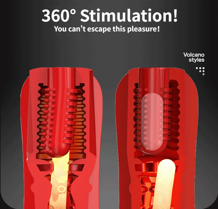 Vaccum Sucking Male Masturbation Cup - Silicone Pocket Pussy Vibrating Blowjob Masturbator
