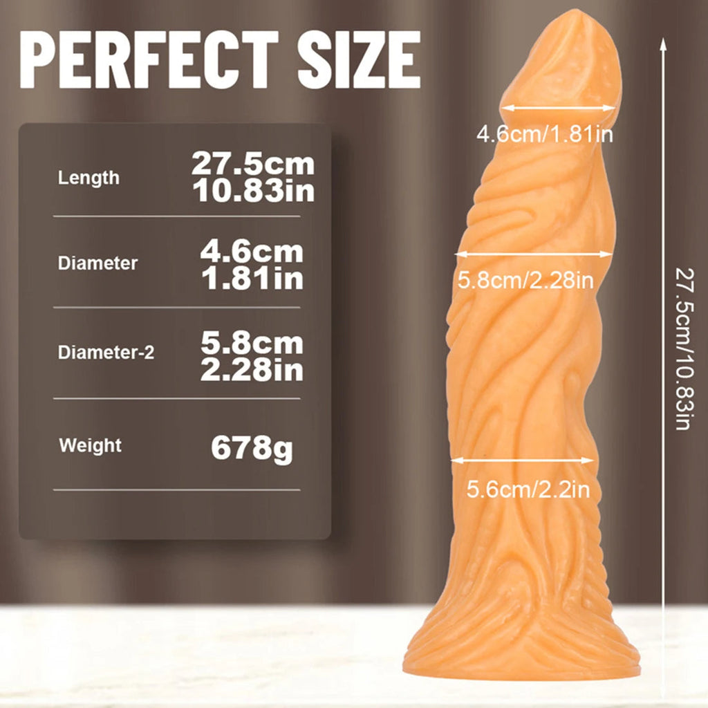 Large Monster Dildo Anal Dilator Butt Plug - Exotic Giant Anal Plug Sex Toys for Women Men