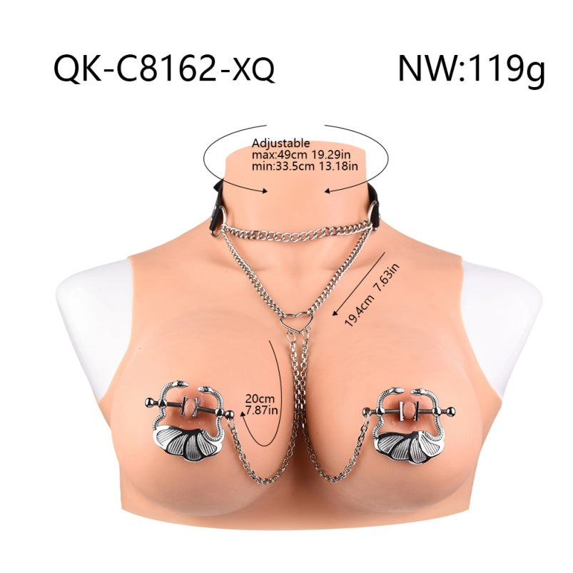 Strap-On Metal Nipple Clamps Bettie Bondage- Ideal for Couples Sexual Tease BDSM Toys