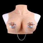 Strap-On Metal Nipple Clamps Bettie Bondage- Ideal for Couples Sexual Tease BDSM Toys