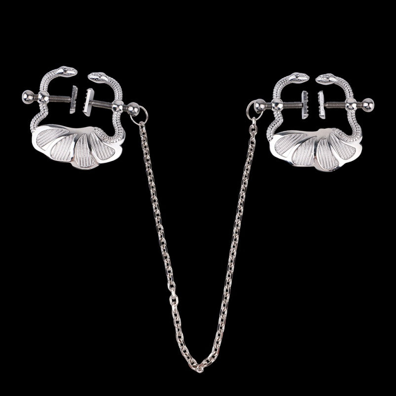 Strap-On Metal Nipple Clamps Bettie Bondage- Ideal for Couples Sexual Tease BDSM Toys
