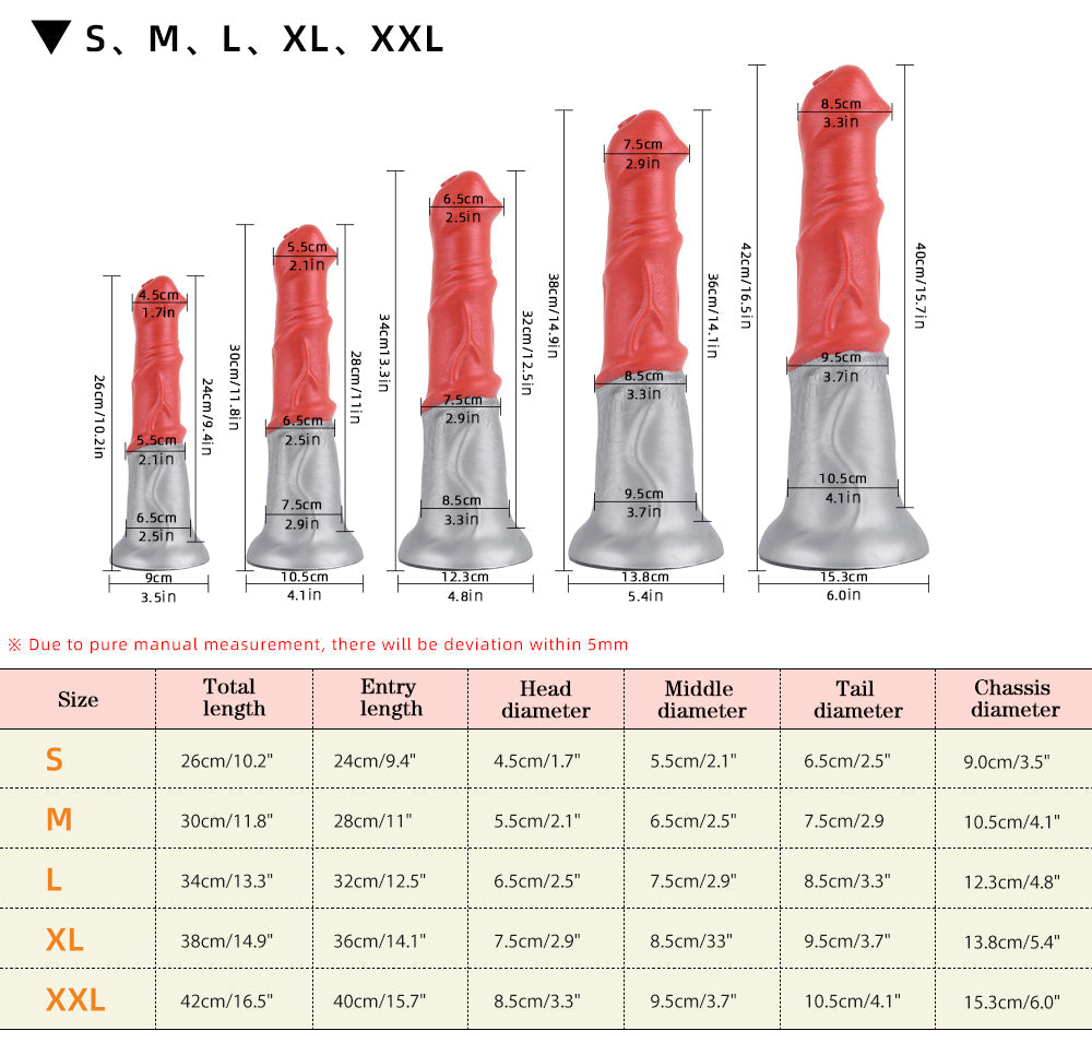 Sol - Centaur Dildo - Silicone Fantasy Dildo - 5 Sizes