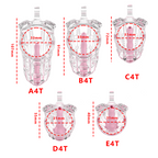 Honeycomb Obedient Chastity Cage – Lightweight Resin, 5 Ring Sizes & Built-in Lock