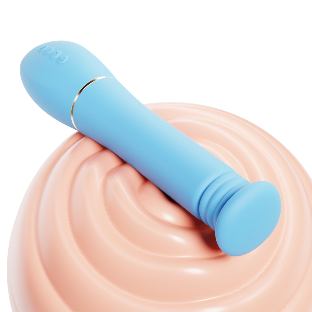 Domlust Endoscope Vibrator – App-Controlled 3-in-1 Thrusting Vibrating Live-View Camera Platinum Silicone Sex Toy