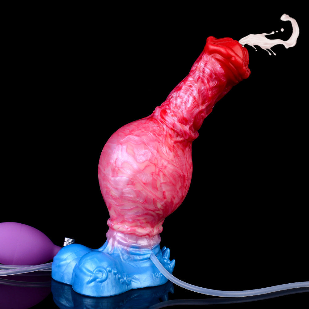 Ejaculating Inflatable Dragon Dildo Anal Butt Plug - Crawl Clit Stimulation Vaginal Masturbation Sex Toys