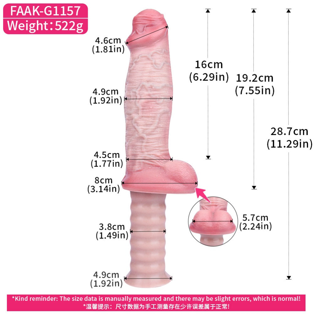 Domlust 7.55" Realistic Dildo – Dual-Density Silicone Life-Size Replica with Suction Base
