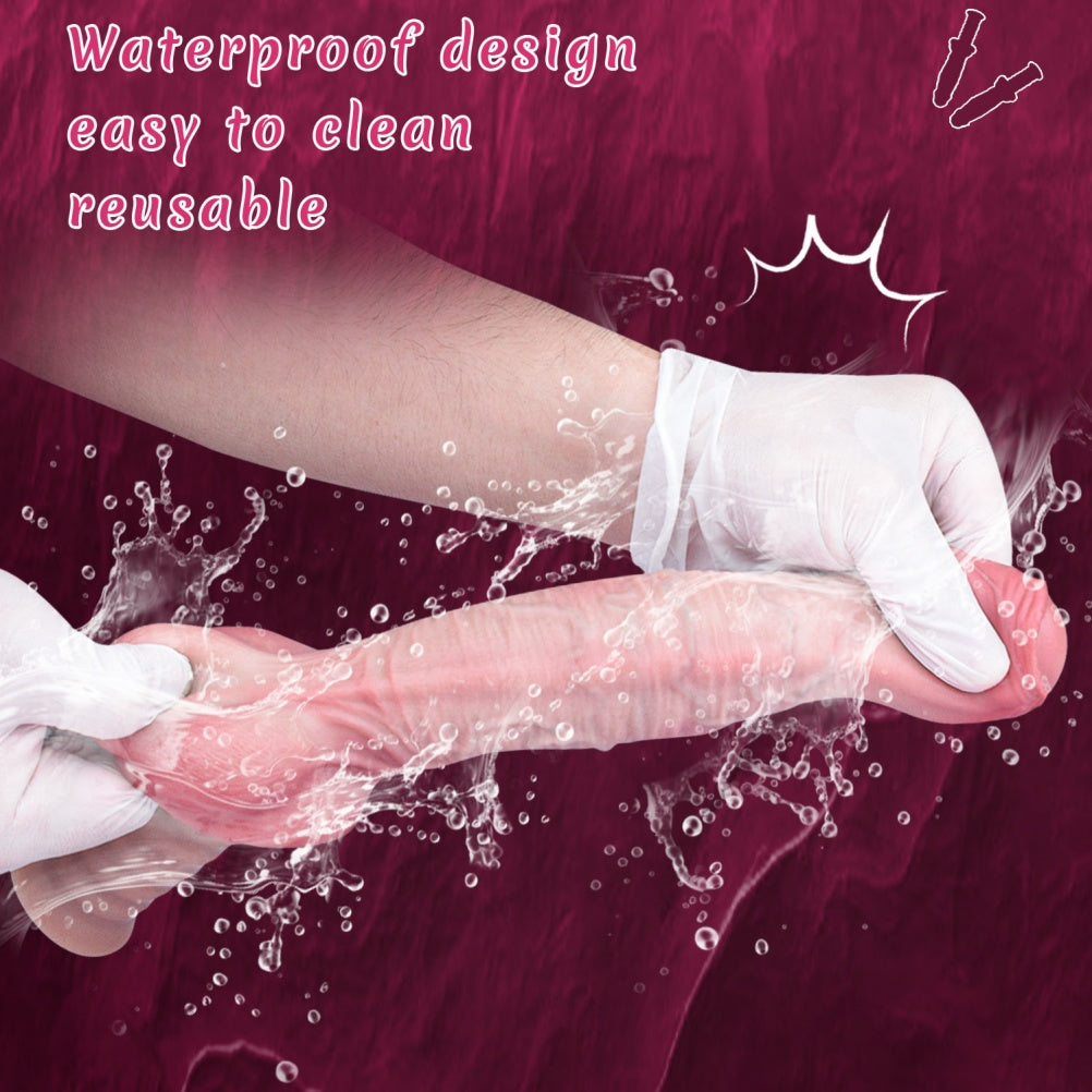 Domlust 7.55" Realistic Dildo – Dual-Density Silicone Life-Size Replica with Suction Base