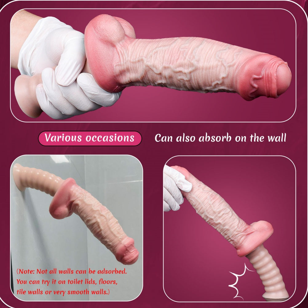 Domlust 7.55" Realistic Dildo – Dual-Density Silicone Life-Size Replica with Suction Base