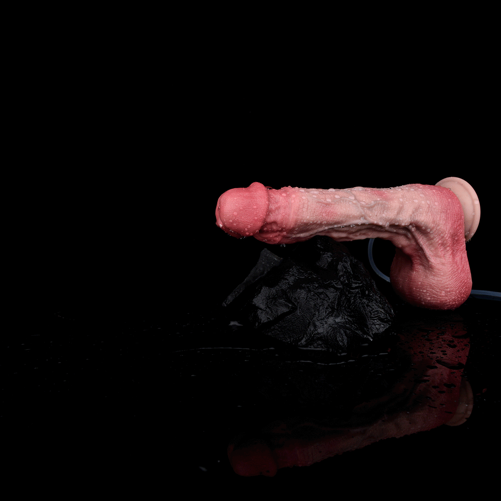 10-Inch Bareskin Squirting Dildo – Dual-Density Flesh Silicone, NobleSculpt | Domlust