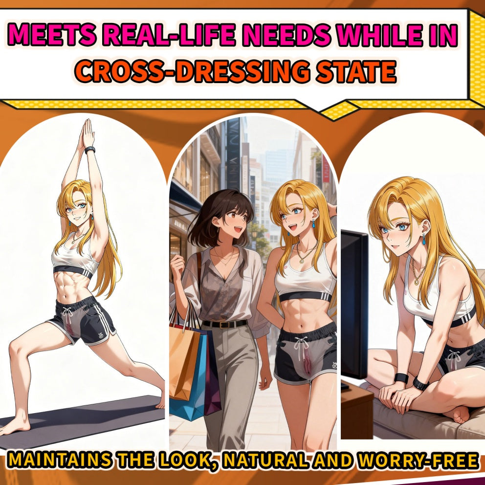 Realistic Silicone Fake Vagina Pussy Pants for Crossdressing | Platinum-Cured Wearable Artificial Vagina with Strap-On Harness