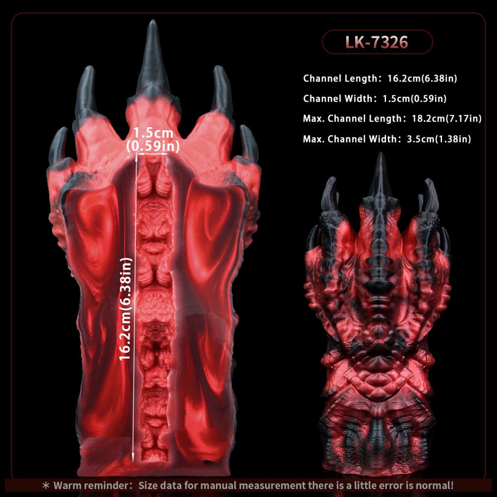 Alien Fetish Dragon Claw Pocket Pussy - Hidden Design Silicone Male Sex Toy for Intense Orgasm Massage