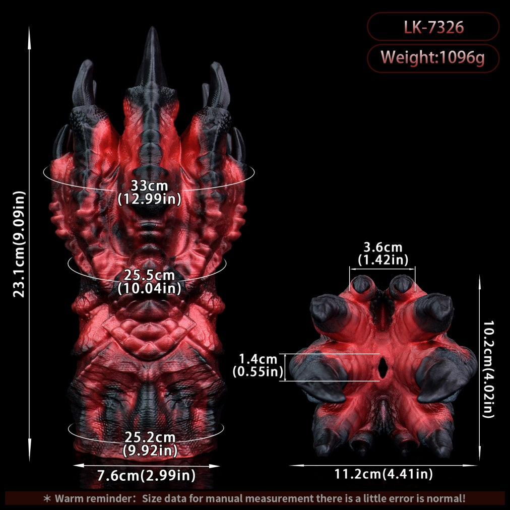 Alien Fetish Dragon Claw Pocket Pussy - Hidden Design Silicone Male Sex Toy for Intense Orgasm Massage