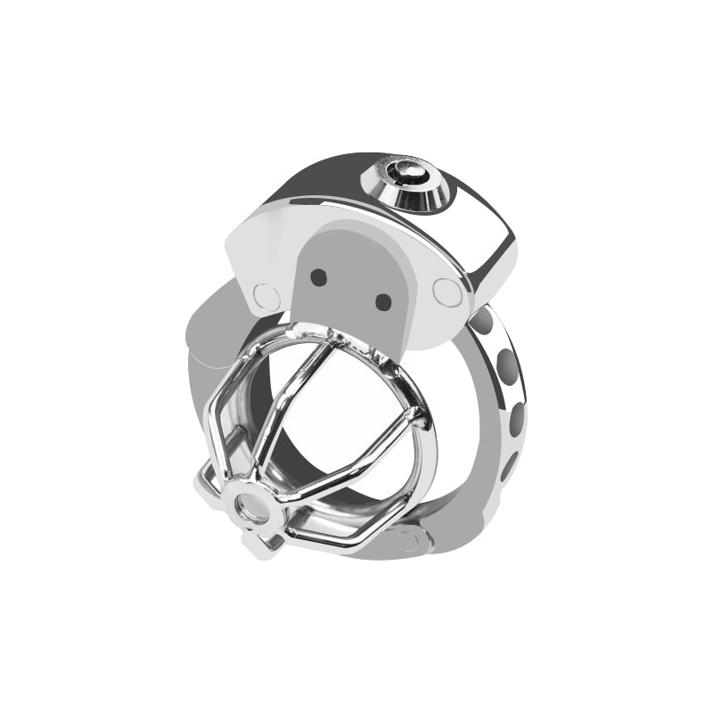 Stainless Steel Chastity Device for Men | Cock Cage with 6-Level Adjustable Fit (32–50mm)