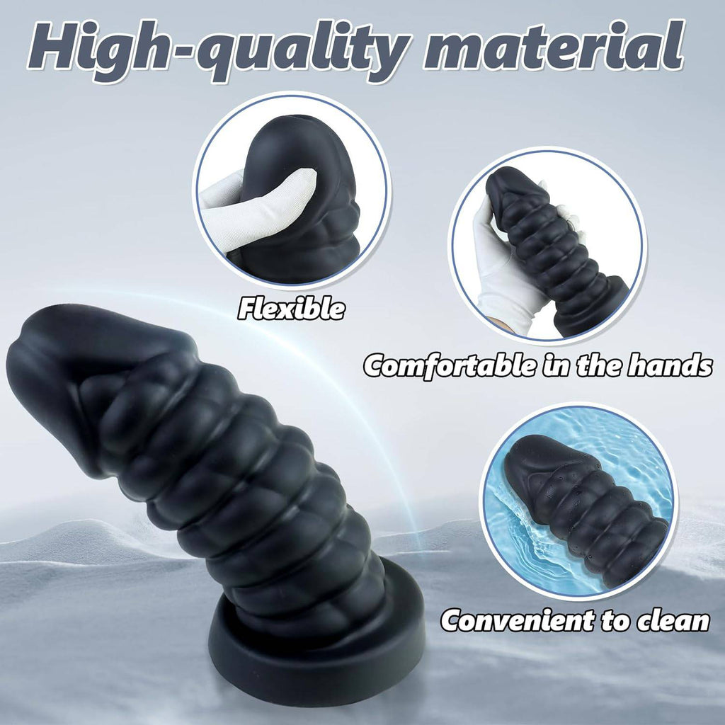 10 Inch Big Black Anal Dilation Dildo - Tarisss Sex Toy Store