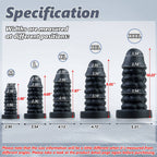 10 Inch Big Black Anal Dilation Dildo - Tarisss Sex Toy Store
