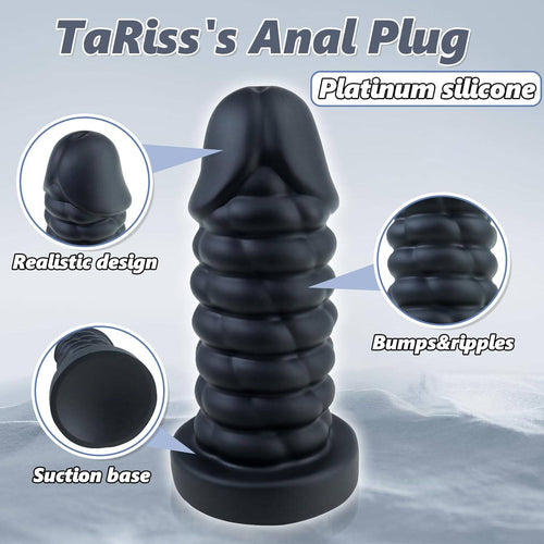 10 Inch Big Black Anal Dilation Dildo - Tarisss Sex Toy Store
