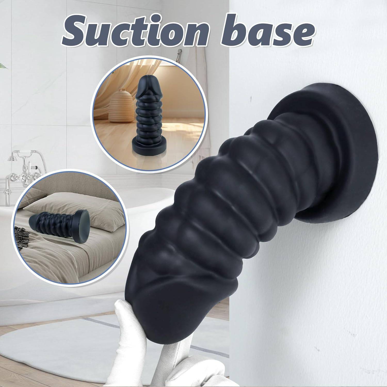 10 Inch Big Black Anal Dilation Dildo - Tarisss Sex Toy Store