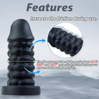 10 Inch Big Black Anal Dilation Dildo - Tarisss Sex Toy Store