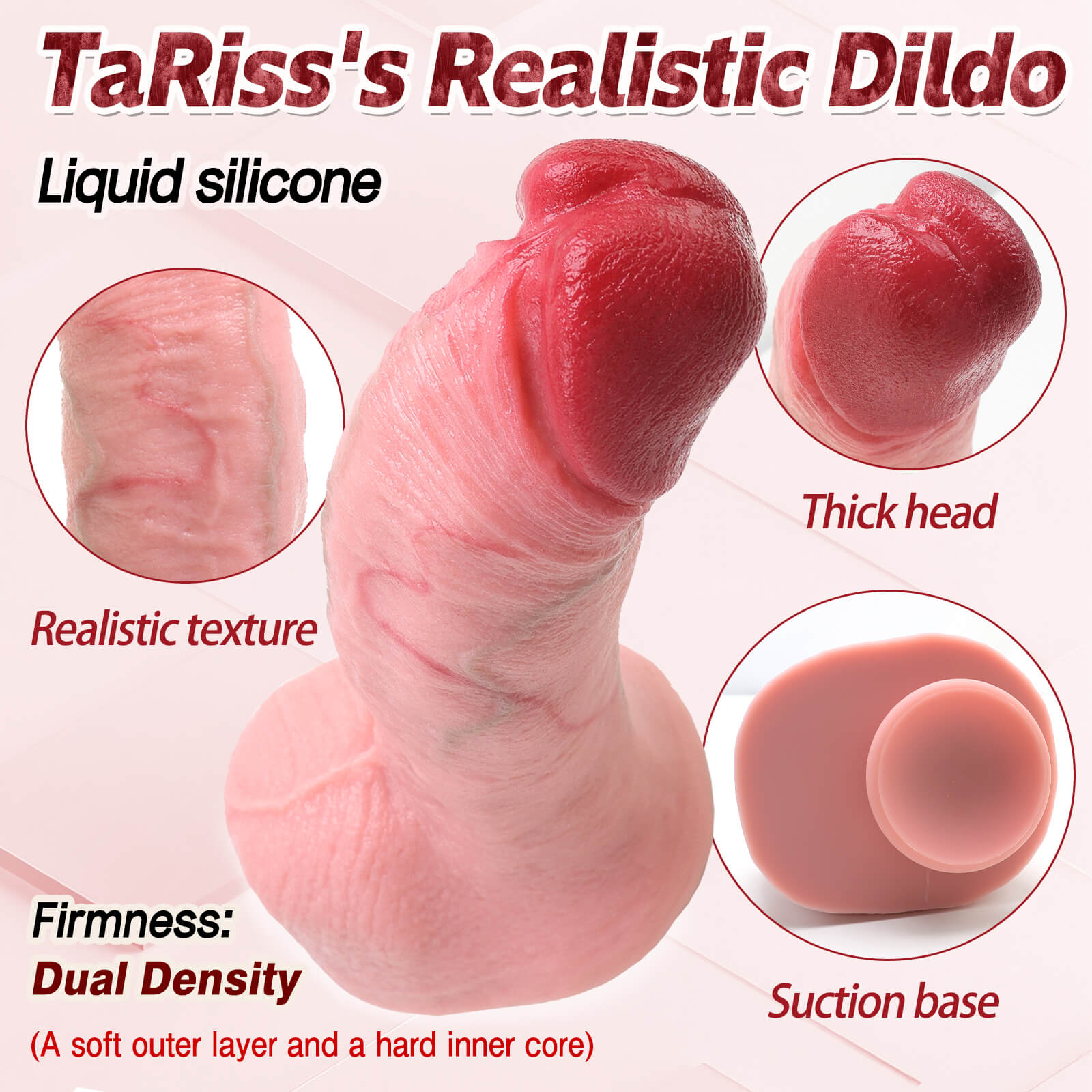 10 Inch Big Ultra Realistic Dual Density Dildo - Tarisss Sex Toy Store