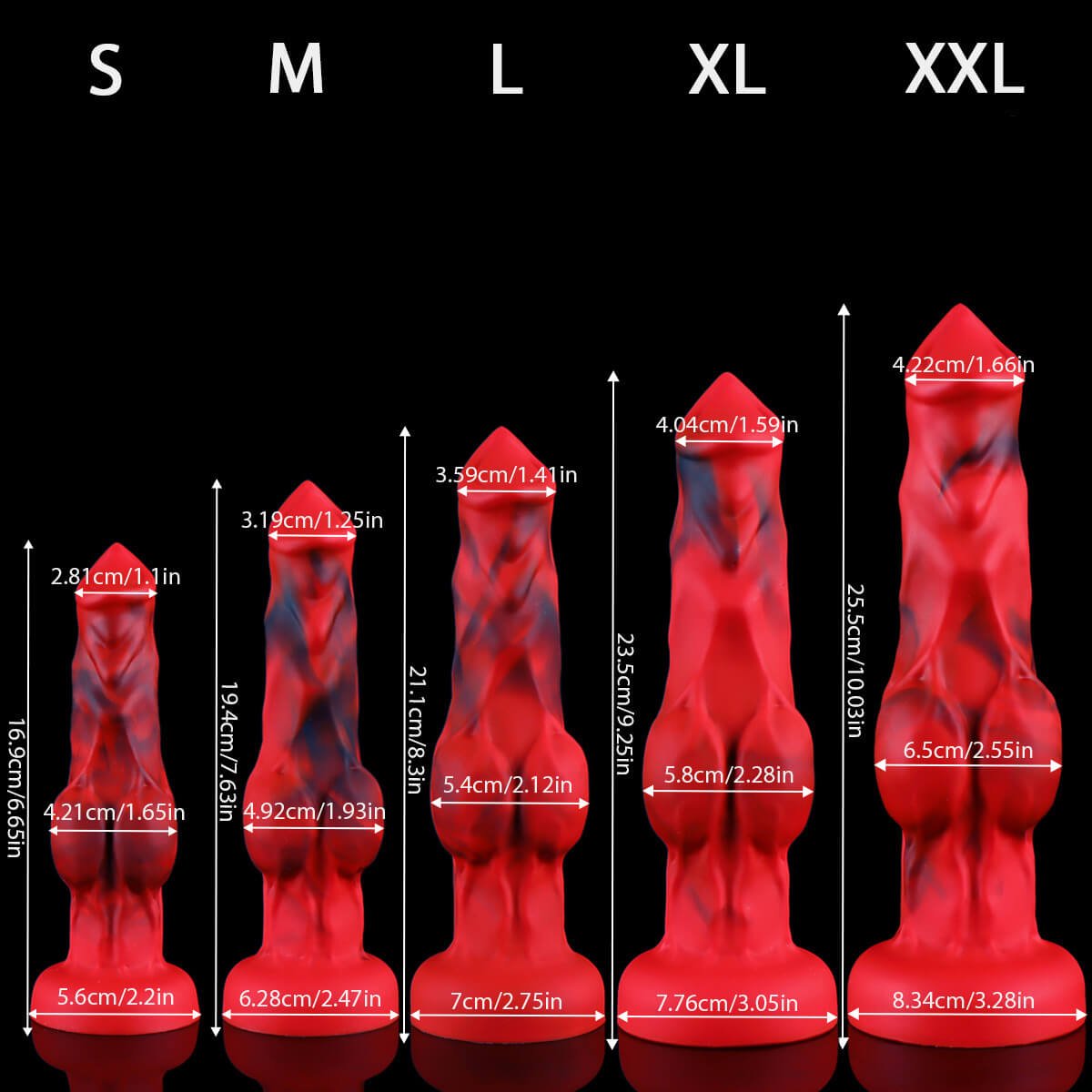 10 Inch Fantasy Animal Silicone Dog Knot Dildo - Tarisss Sex Toy Store
