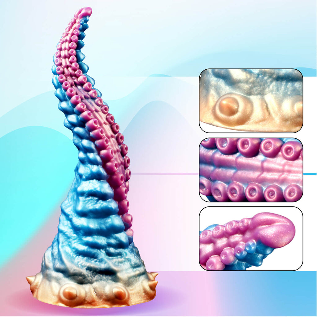 10 Inch Spiral Texture Fantasy Tentacle Dildo - Tarisss Sex Toy Store