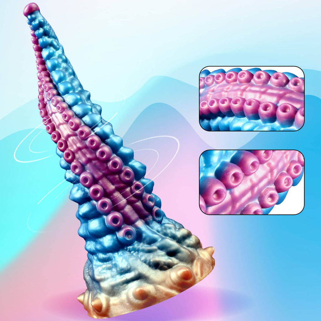10 Inch Spiral Texture Fantasy Tentacle Dildo - Tarisss Sex Toy Store