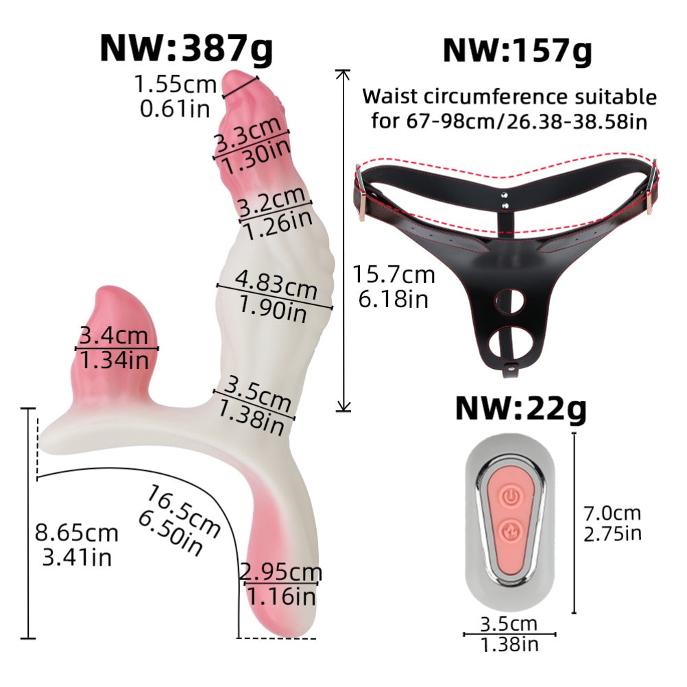 Tentacle Monster Dildo – Tri-Point G/A/C-Spot Stimulation, 3-Motor Vibration & Heating | Domlust