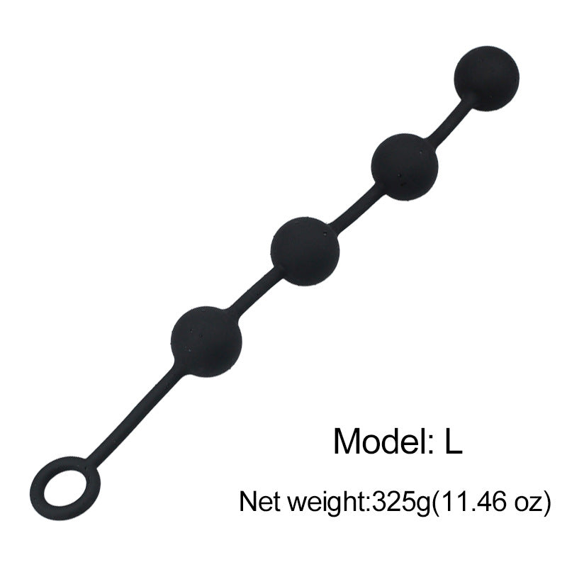 Long Anal Beads Butt Plug - Silicone Balls Vagina Anal Sex Toy for Women Men Masturbation