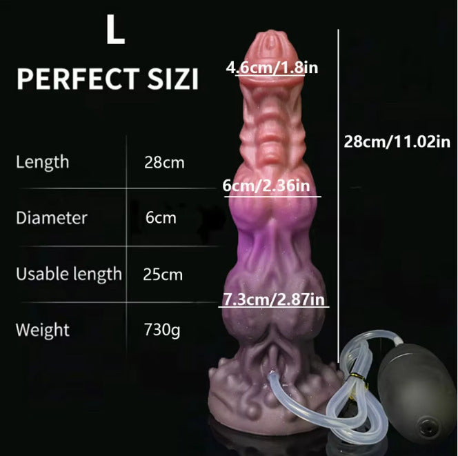 Fantasy Ejaculating Dildo Suction Cup Butt Plug - Exotic Squirting Dragondildo Anal Sex Toys