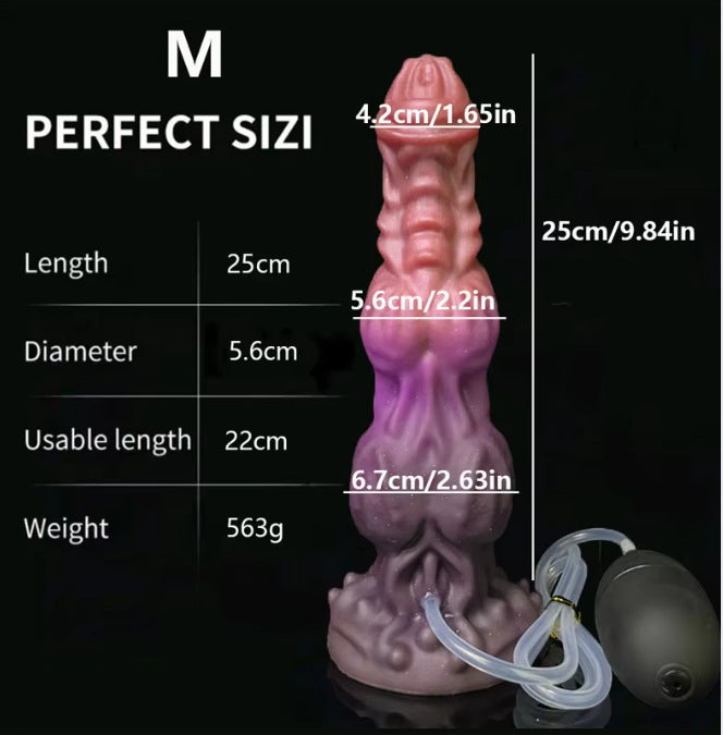 Fantasy Ejaculating Dildo Suction Cup Butt Plug - Exotic Squirting Dragondildo Anal Sex Toys