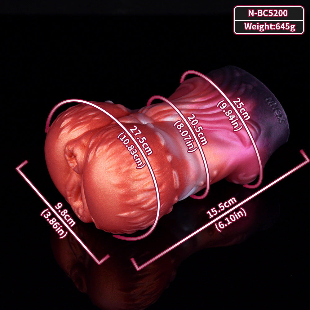 Dual Pussy Sleeve Mini Sex Doll Torso — Lifelike Silicone Pocket Masturbator for Men