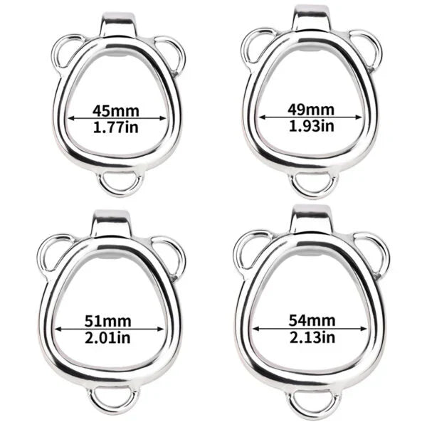 Small Gold Shell-Shaped Chastity Cage-RING Accessory K11
