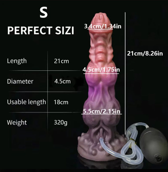 Fantasy Ejaculating Dildo Suction Cup Butt Plug - Exotic Squirting Dragondildo Anal Sex Toys