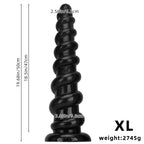 Big Black Huge Dildo Masturbator - Oversized Deep Vaginal Anal Masturbation Sex Toys for Women