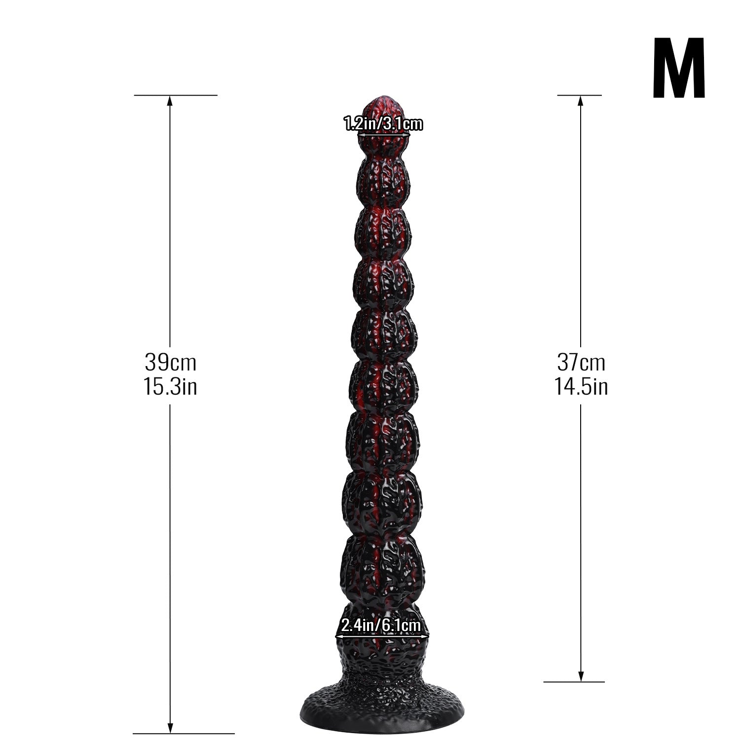 Ultra-Long Anal Bead Chain – Walnut Heavy Fetish Silicone Plug S/M/L | Domlust