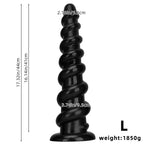 Big Black Huge Dildo Masturbator - Oversized Deep Vaginal Anal Masturbation Sex Toys for Women