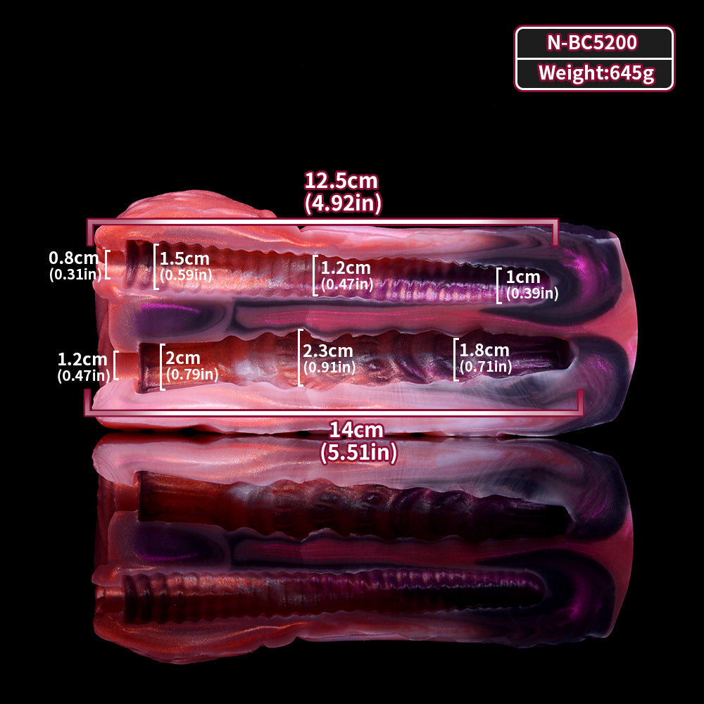Dual Pussy Sleeve Mini Sex Doll Torso — Lifelike Silicone Pocket Masturbator for Men