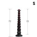 Ultra-Long Anal Bead Chain – Walnut Heavy Fetish Silicone Plug S/M/L | Domlust