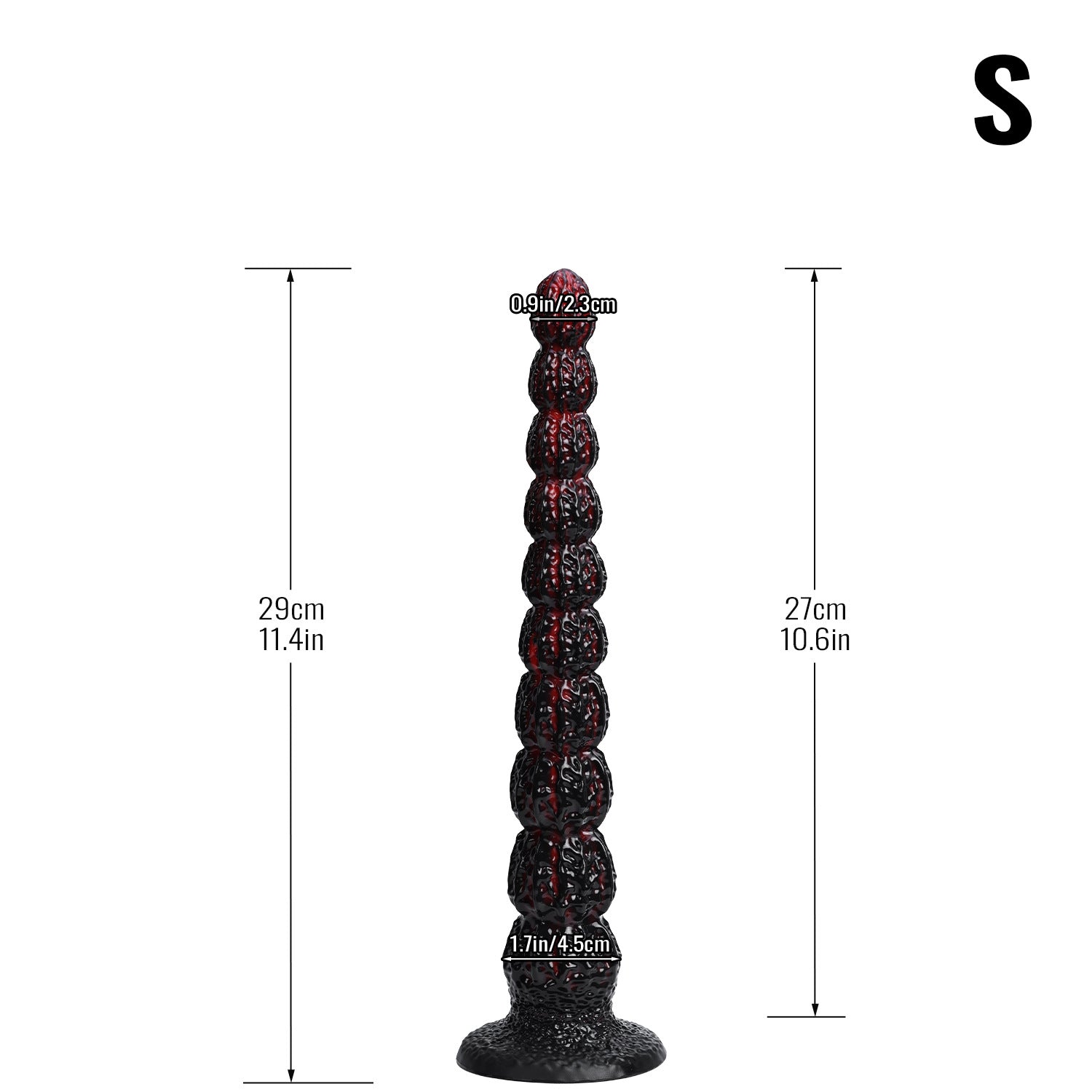 Ultra-Long Anal Bead Chain – Walnut Heavy Fetish Silicone Plug S/M/L | Domlust