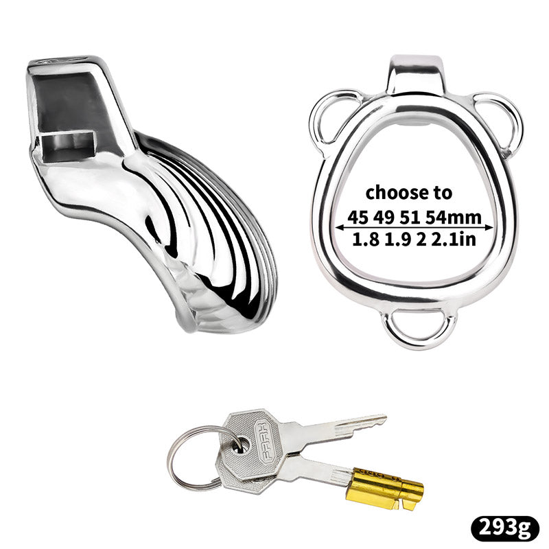 Small Gold Shell-Shaped Chastity Cage – Comfortable & Venus’ Shell Lock