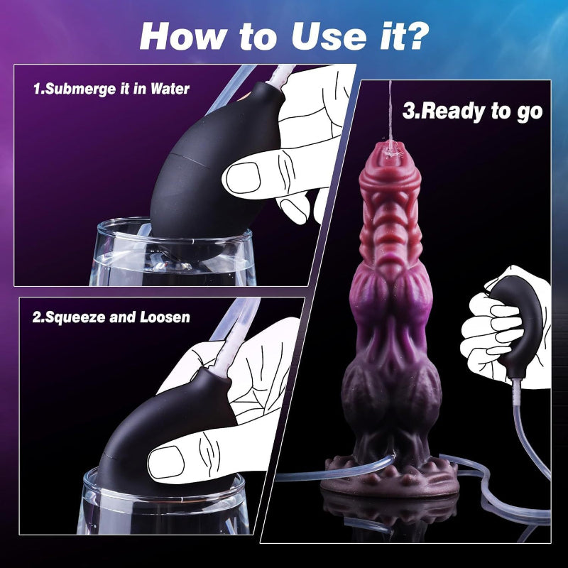 Fantasy Ejaculating Dildo Suction Cup Butt Plug - Exotic Squirting Dragondildo Anal Sex Toys