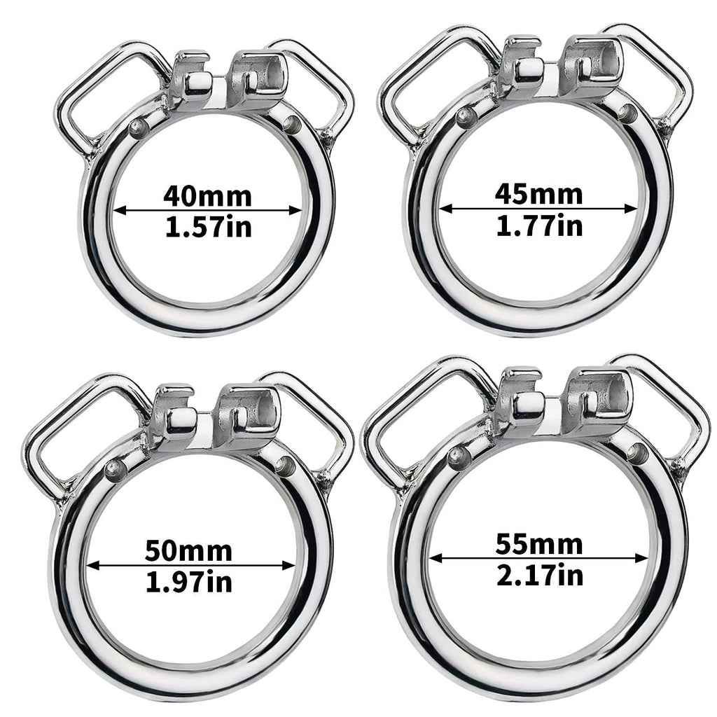 Inverted Cock Cage – Flat Sissy Silicone Dildo Chastity Lock