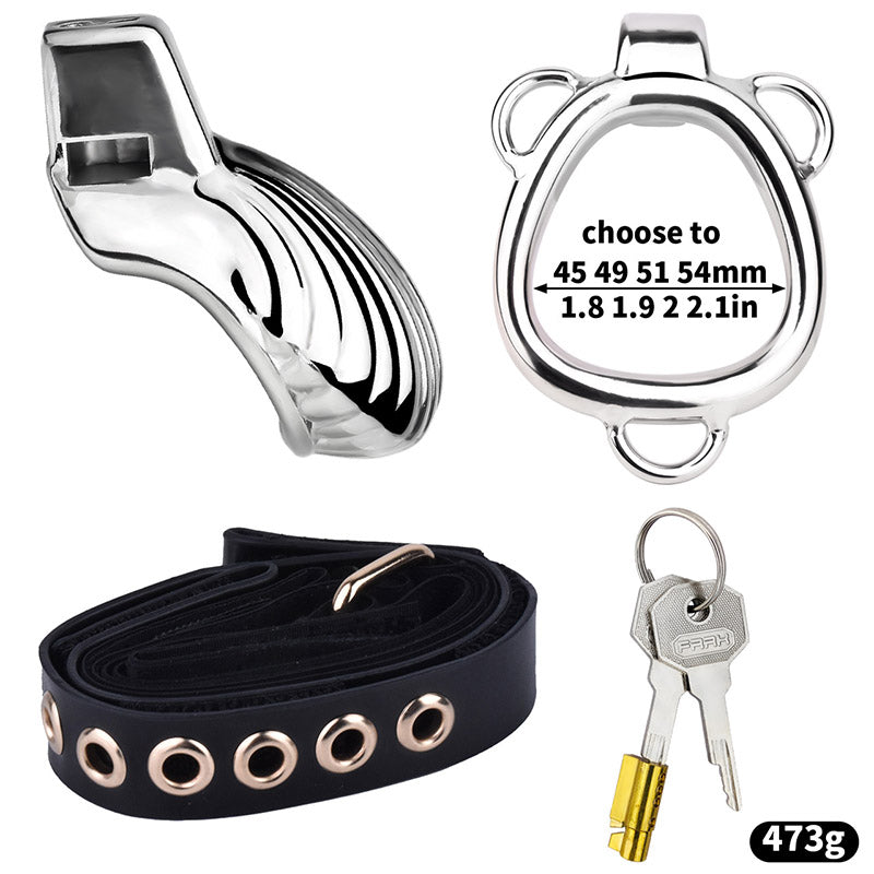 Small Gold Shell-Shaped Chastity Cage – Comfortable & Venus’ Shell Lock