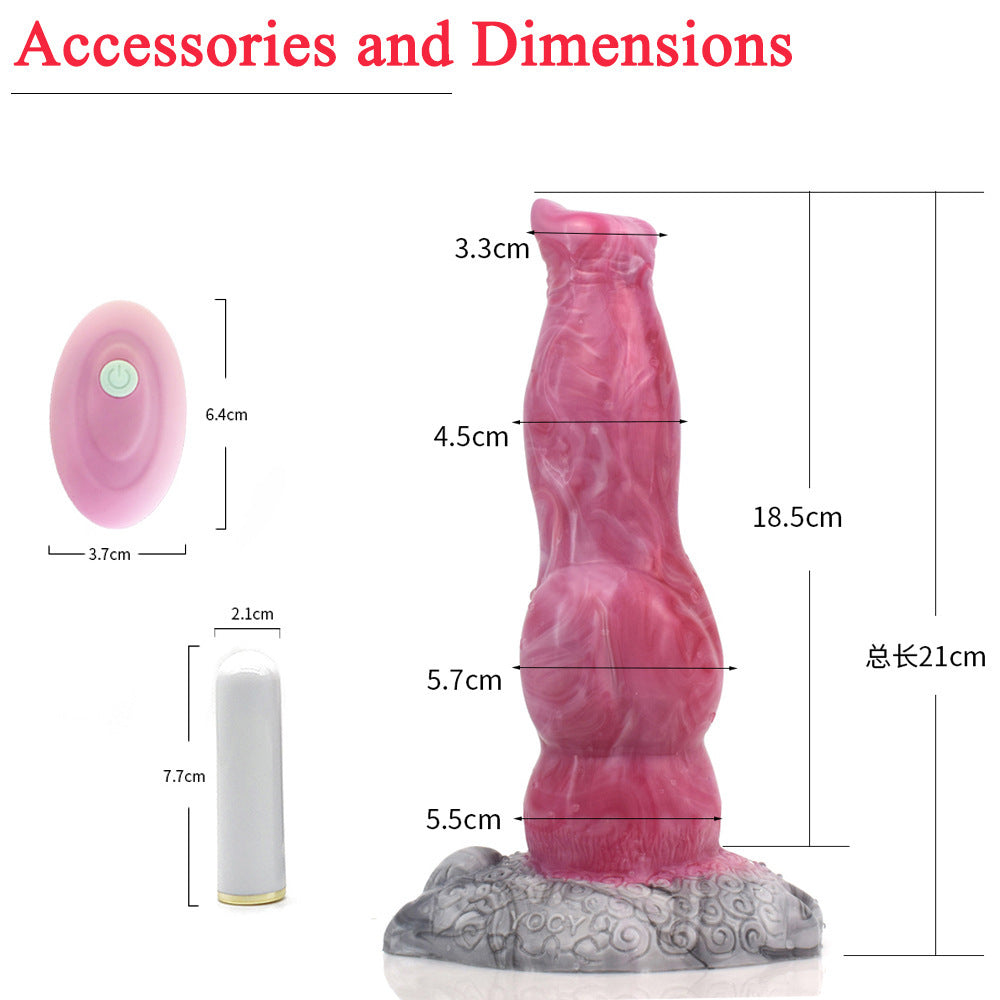 Vibrating Dog Dildo Anal Sex Toys - Fantasy Monsterdildo Women Masturbating Butt Plug