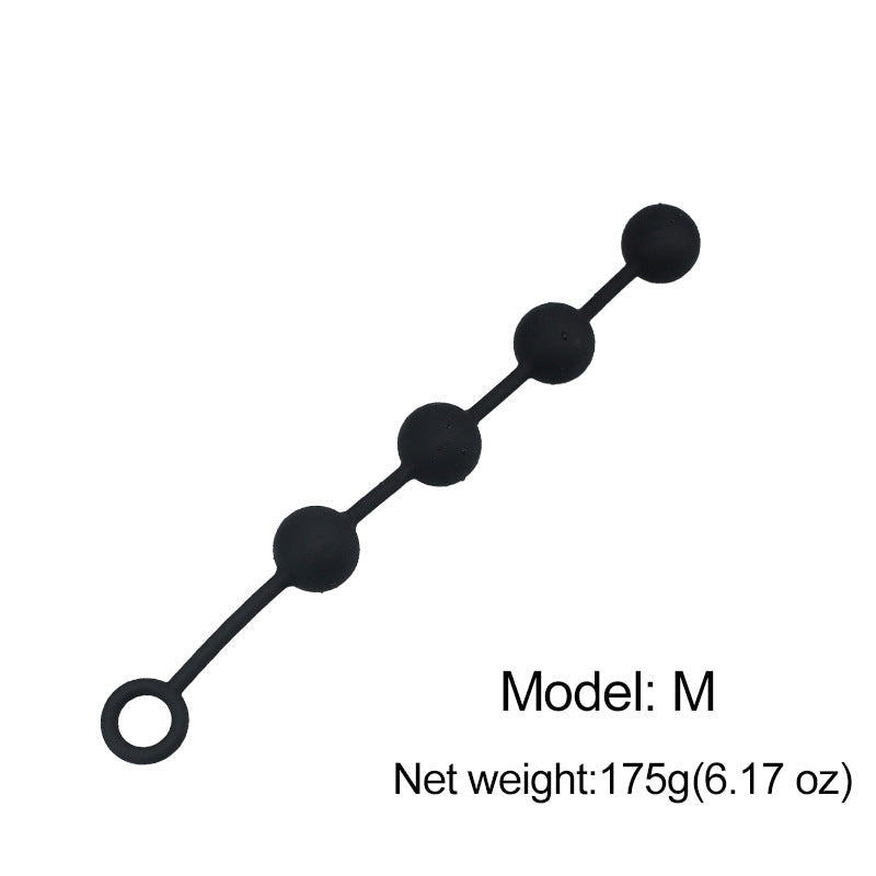 Long Anal Beads Butt Plug - Silicone Balls Vagina Anal Sex Toy for Women Men Masturbation