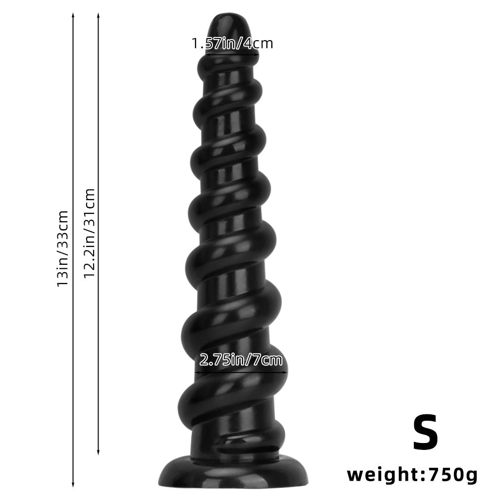 Big Black Huge Dildo Masturbator - Oversized Deep Vaginal Anal Masturbation Sex Toys for Women