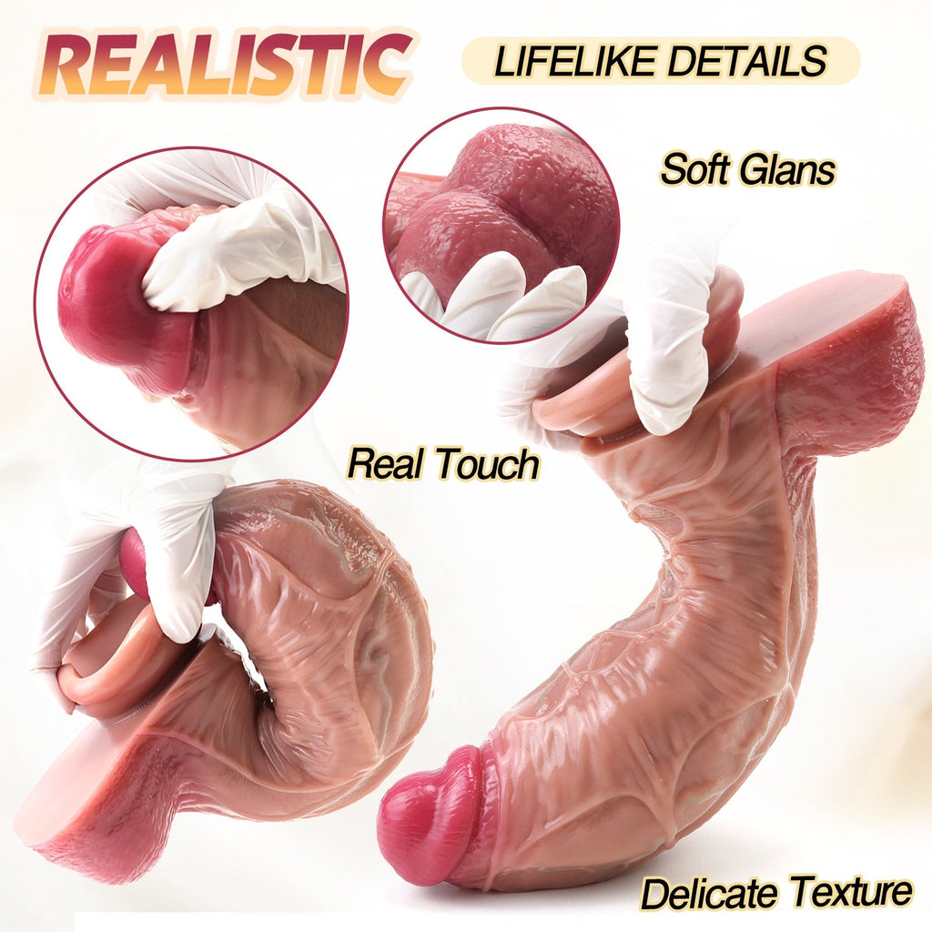 10.4 Inch Thick Realistic Dual Density Dildo - Tarisss Sex Toy Store